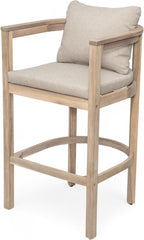Christopher Knight Home Kuart Acacia Wood Outdoor Bar Stool Set of 2 - Image 7