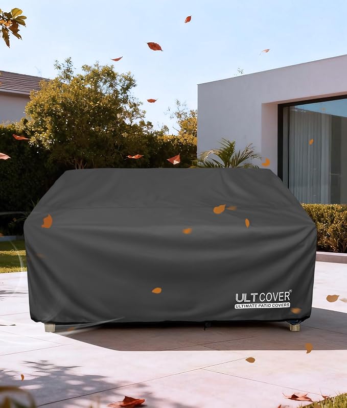 ULTCOVER Waterproof Outdoor Deep Seat Sofa Bench Cover 90W x 40D x 35H inch - Image 6
