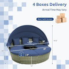 Tangkula Outdoor Round Daybed - Image 4