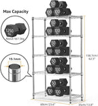 1250 lbs Steel Heavy Duty 5-Tier Utility Shelving Unit Steel Organizer Wire Rack - Image 3