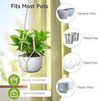 USLAI Macrame Plant Hanger Indoor Outdoor, Fits 4 to 15 Inch Pots, Strong - Image 3