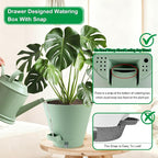 Self-Watering-Pots-for-Indoor-Plants, 8 Inch Flower Pots - Image 4