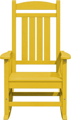 KINGYES Outdoor Rocking Chair Set of 2, High Density Polyethylene Patio Rocking - Image 9