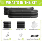 WORKPRO 2PK 4x2x1ft Outdoor Galvanized Raised Garden Bed Kit, Rust & Corrosion - Image 9