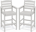 SERWALL Tall Adirondack Chairs Set of 2, Oversize Balcony Adirondack Chairs Set by SERWALL