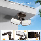 Onforu 3200LM Flood Lights Outdoor, 32W 6500K LED Security Light Switch - Image 5