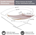 SUNCREAT 13.8 FT Hammocks Quilted Fabric Double Hammock - Image 6