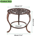 OwnMy Heavy Duty Cast Iron Plant Stand Vintage Wrought Iron Flower Pot Holder - Image 3