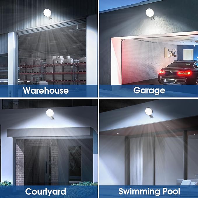 2 Pack 150W LED Barn Light, 20000LM Dusk to Dawn Security Light - Image 7