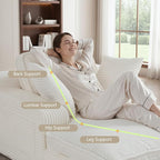 67" Oversized Chaise Lounge Chair Indoor, Soft Boneless Cloud Couch - Image 3