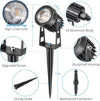 Plug and Play Low Voltage Landscape Lighting Kit, Warm White Waterproof Outdoor - Image 8