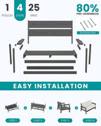 SERWALL Outdoor Loveseat - Image 8