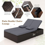 Tangkula Outdoor Rattan Daybed - Image 8