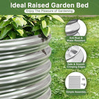 4 PCS 4x2ft Galvanized Raised Garden Bed Outdoor, Metal Garden Bed - Image 4