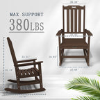 Oversized Rocking Chair Set of 8, Outdoor Rocking Chair - Image 3