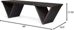 Christopher Knight Home Esme Outdoor Acacia Wood Bench, Dark Gray Finish - Image 10