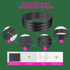 Round Galvanized Steel Fire Ring/Fir Pit - Image 7