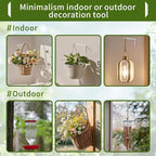 Plant Hangers Outdoor Indoor, 4 Pack 8" Plant Hooks - Image 2