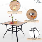 PHI VILLA 5 Pieces Outdoor Dining Set - Image 3