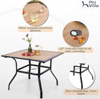 PHI VILLA 5 Piece Outdoor Dining Set - Image 7
