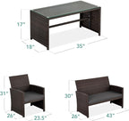 Best Choice Products 4-Piece Outdoor Wicker Patio Conversation Furniture Set - Image 7