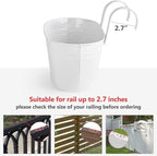 Dahey 10.5 Inch Metal Iron Hanging Flower Pots - Image 6
