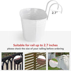 Dahey 3 Pcs 10.5 Inch Metal Iron Hanging Flower Pots - Image 6