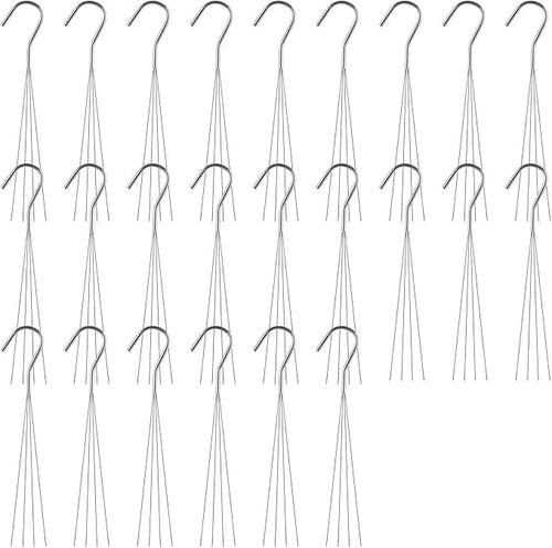 24 Pack Chain for Hanging Plants, 24 inch 4 Point Wire Plant Hangers for by EATHEATY