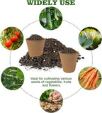 40Pcs 3.15 Inch Peat Pots, Biodegradable Eco-Friendly Round Plant Seedling - Image 3