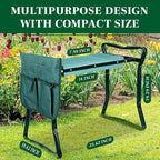 Garden Kneeler and Seat, Foldable Garden Stool Heavy Duty Gardening Bench - Image 2
