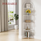 Crofy Foldable 5 Tier Corner Shelf, Metal Corner Plant Stand - Image 2