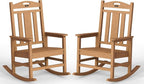 Ciokea Oversized Outdoor Rocking Chairs Set of 2, 380lbs Heavy-Duty Large Patio by CIOKEA