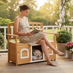 VINGLI Outdoor Storage Bench - Image 2