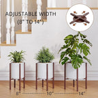 Plant Stand Indoor for 2 Height Options, Mid Century Modern Outdoor Planter - Image 3