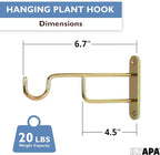 Ilyapa 3 Pack Metal Wall Plant Hangers - Image 2