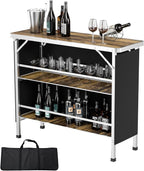 VINGLI 43" Portable Bar Table by VINGLI
