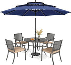 PHI VILLA 5 Pieces Outdoor Dining Set by PHIVILLAThepioneerofcomfortablehouseholdsupplies