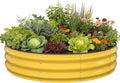 Galvanized Raised Garden Bed 4×4×1 FT, Round Metal Raised Garden Bed Outdoor by Pattiumo