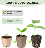 homenote Peat Pots, 3.15/4 Inch 120 Pcs Seed Starting Pots - Image 7