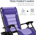 Best Choice Products Oversized Padded Zero Gravity Chair, Folding Outdoor Patio - Image 4