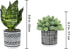 Winlyn 3 Pcs Small Potted Plants Artificial Succulents Hanging Plants and Faux - Image 2