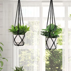 YIBOT Macrame Plant Hanger Indoor Set of 2 - Image 7