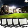 4Pack LED Flood Light Outdoor, 50W LED Work Light 5500lmwith 6FT US Plug by MUCLUD