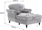 GDFStudio Chenille Recliner Sofa Chair - Image 2