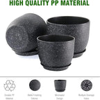 Large Flower Pots 12/10/9 inch, Plant Pots - Image 4
