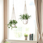 Macrame Plant Hanger Indoor Set of 2 - Image 5