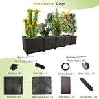 Large Planters for Outdoor Plants pots Elevated Garden Boxes Raised Garden Bed - Image 5