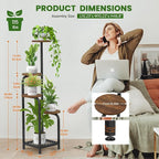 TOSKING 5 Tier Metal Plant Stand Indoor 48''H Tall, Heavy Duty Plant Shelf - Image 3