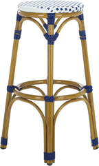 Safavieh Home Collection Kipnuk Blue&White Indoor/ Outdoor Barstool - Image 7