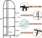 Crofy Foldable 4 Tier Corner Shelf, Metal Corner Plant Stand - Image 3